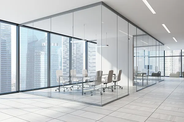 Smart Glass Office Partitions