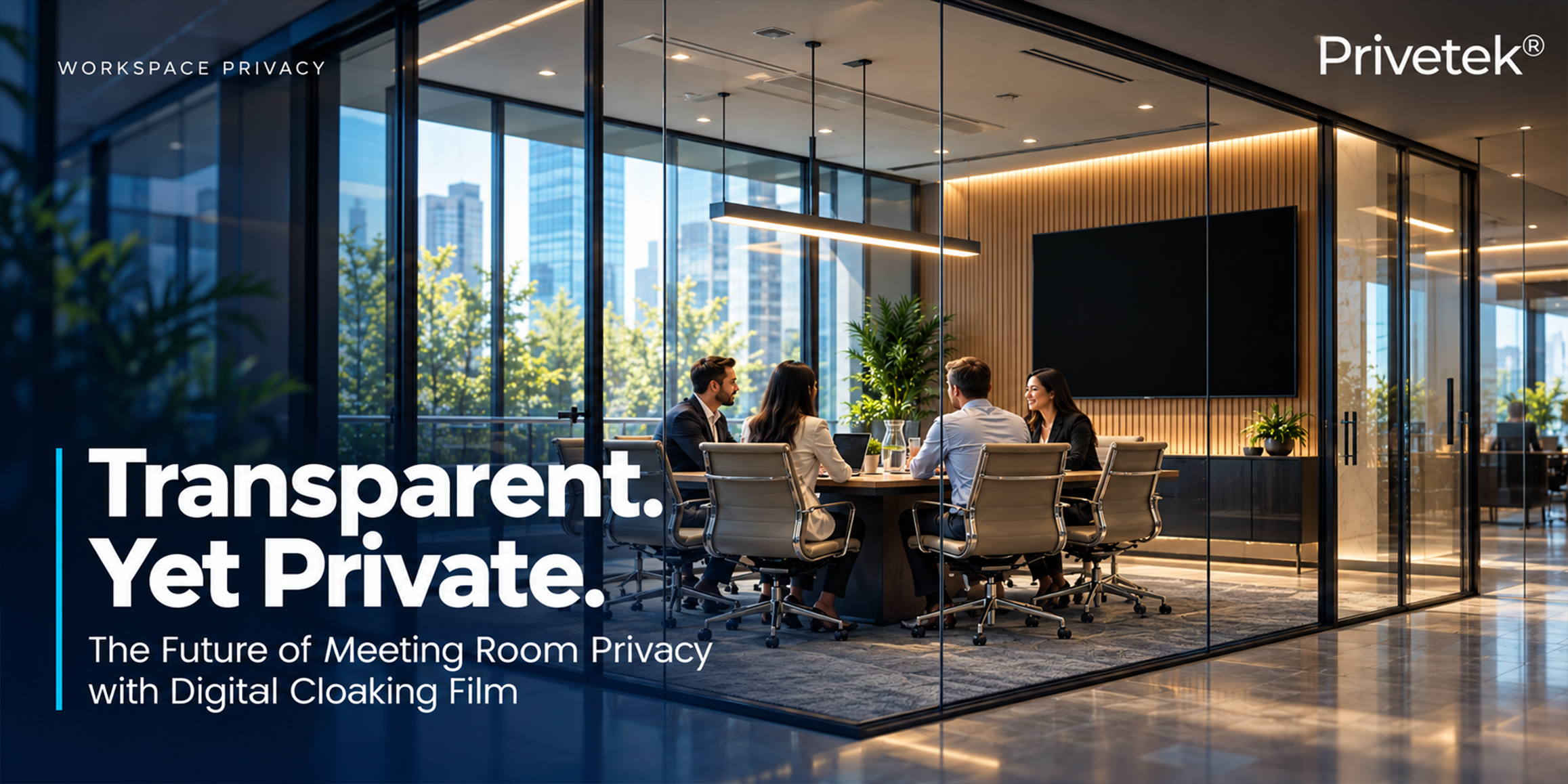 Transparent Yet Private: The Future of Meeting Room Privacy with Digital Cloaking Film