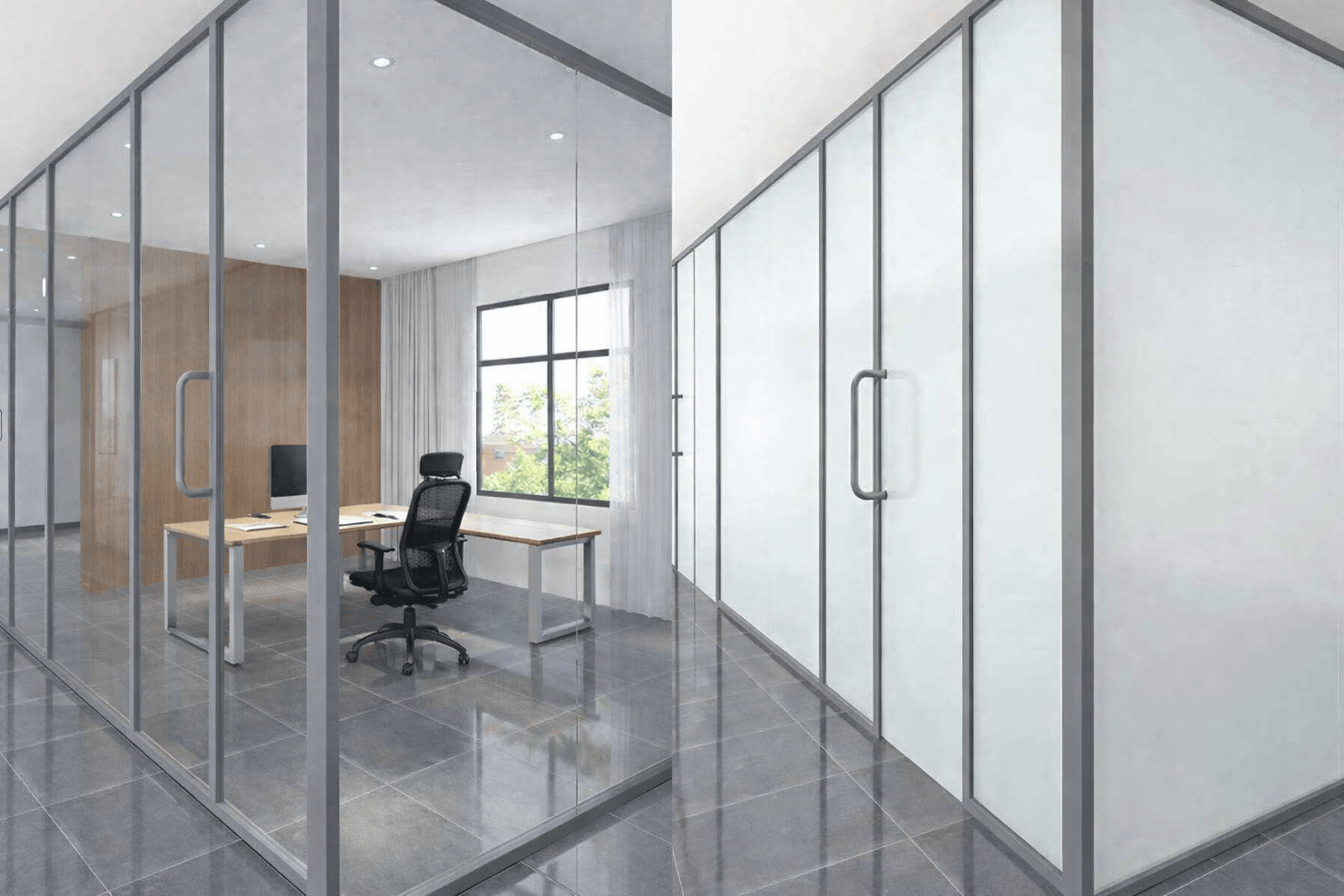 switchable glasss office